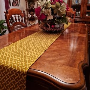 Reversable Ankara print table  runner . 100%Cotton  Size 92 x inches x 14 wide